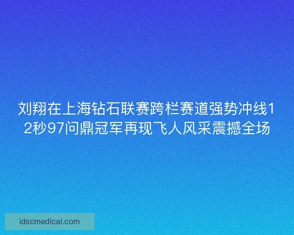 刘翔在上海钻石联赛跨栏赛道强势冲线12秒97问鼎冠军再现飞人风采震撼全场